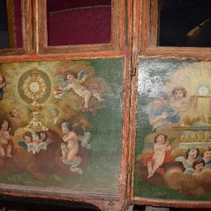 Carroza sacramental. Pieza única circa 1570. Espectacular estado de conservación. Pintura original