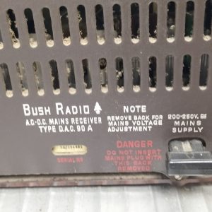 Radio vintage Bush Dac a restaurar